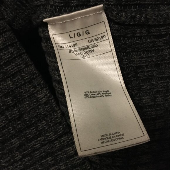 Preppy Grey Marled Knit Buttoned Cowl Neck Sweater - Picture 10 of 16